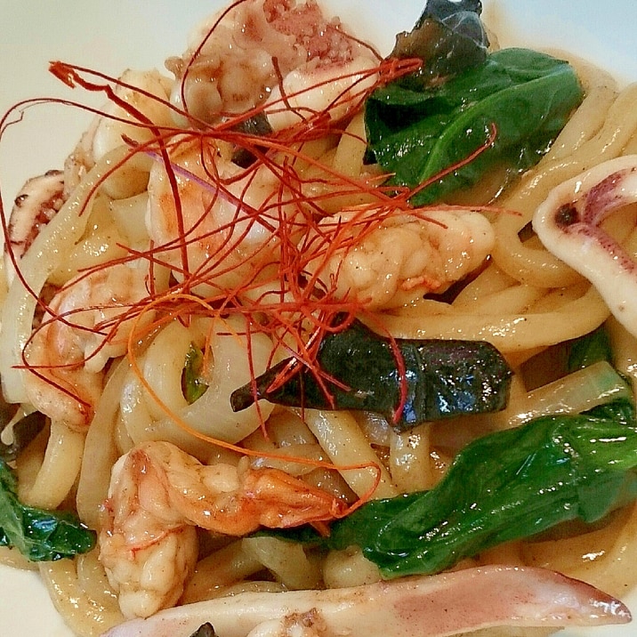 エビ香る エビ油で海鮮焼きうどん レシピ 作り方 By 所沢とっくん 楽天レシピ エビ香る エビ油で海鮮焼きうどん レシピ 作り方 By 所沢とっくん 楽天レシピ